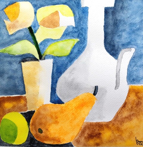 Naturaleza muerta con pera